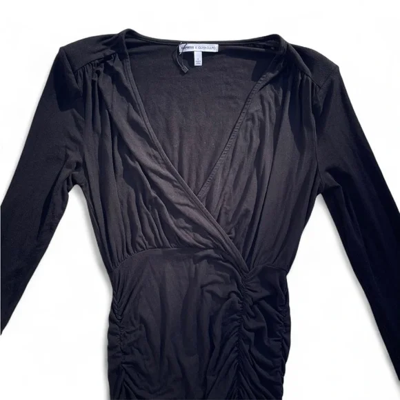 NWOT Express x Olivia Culpo Asymmetrical Surplice Sheath Dress - S - Picture 3 of 6